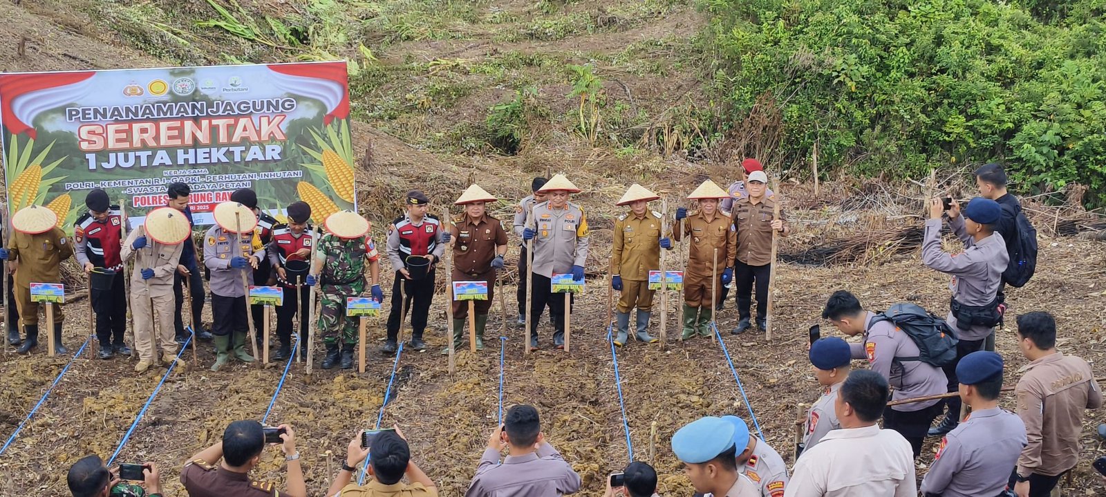 Pemkab Mura Dukung Tanam Jagung Serentak Polres