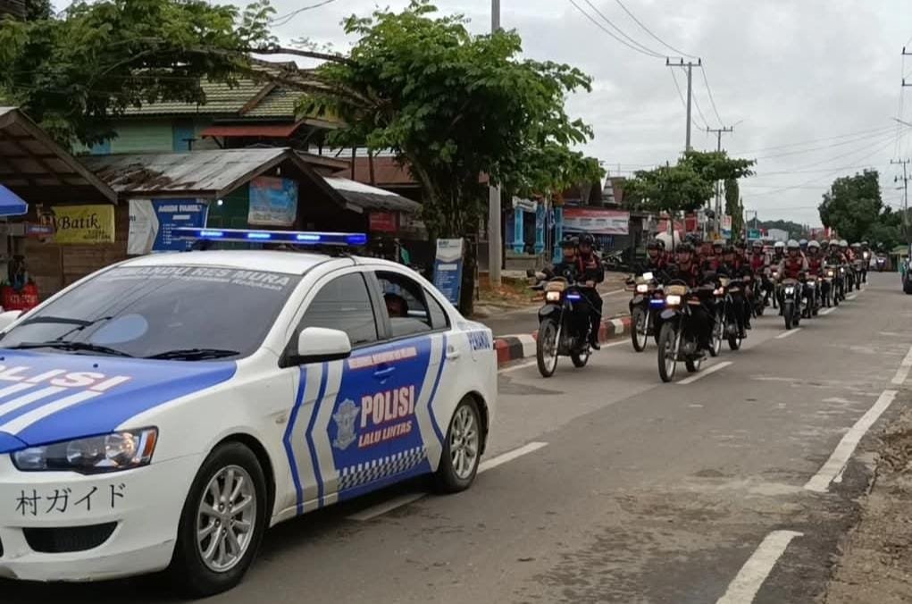 Jelang Putusan MK, Aparat Gabungan di Murung Raya Patroli Skala Besar