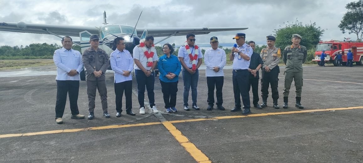 Bebie Hadiri Syukuran Penerbangan Perdana Smart Aviation