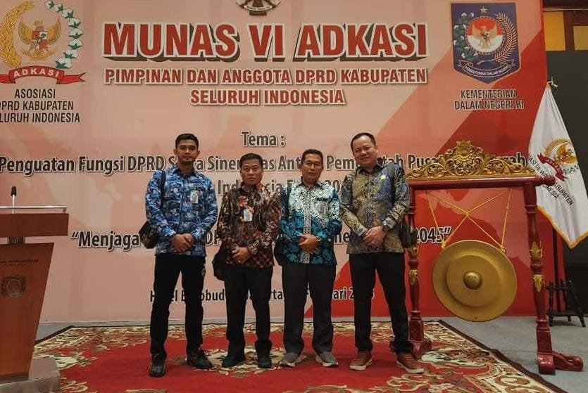 Ketua dan Anggota DPRD Murung Raya Hadiri Munas ke 6 Adkasi di Jakarta