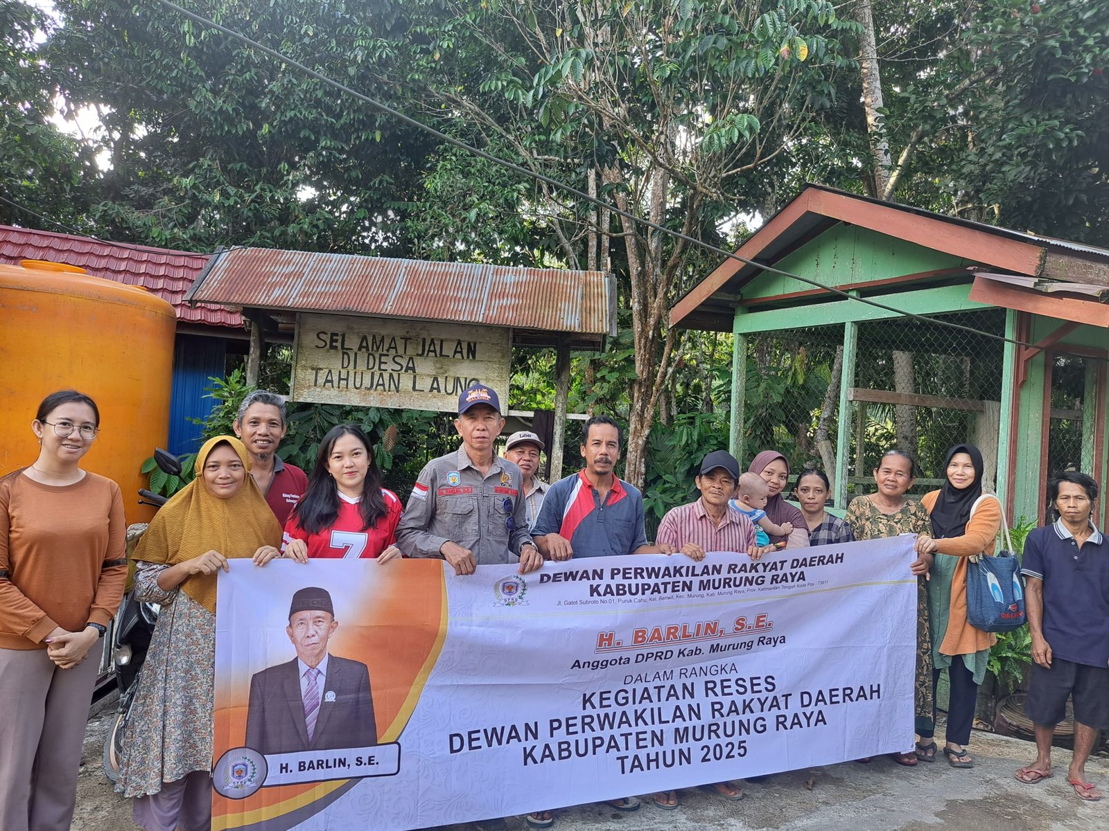 Reses Perorangan Anggota Legislatif Mura, H. Barlin.,S.E, Praksi PKS di Kecamatan Laung Tuhup.  