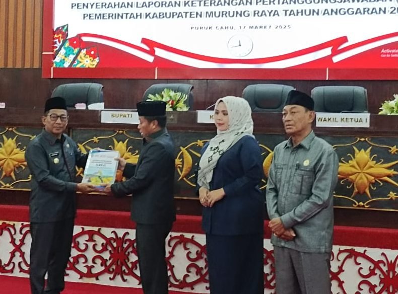 Pemkab Murung Raya Serahkan LKPJ Tahun 2024, Ini kata Heriyus
