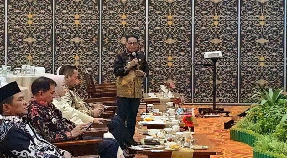 Bupati Heriyus Hadiri Rakordalev Pelaksanaan Rencana Pembangunan Daerah Prov Kalteng