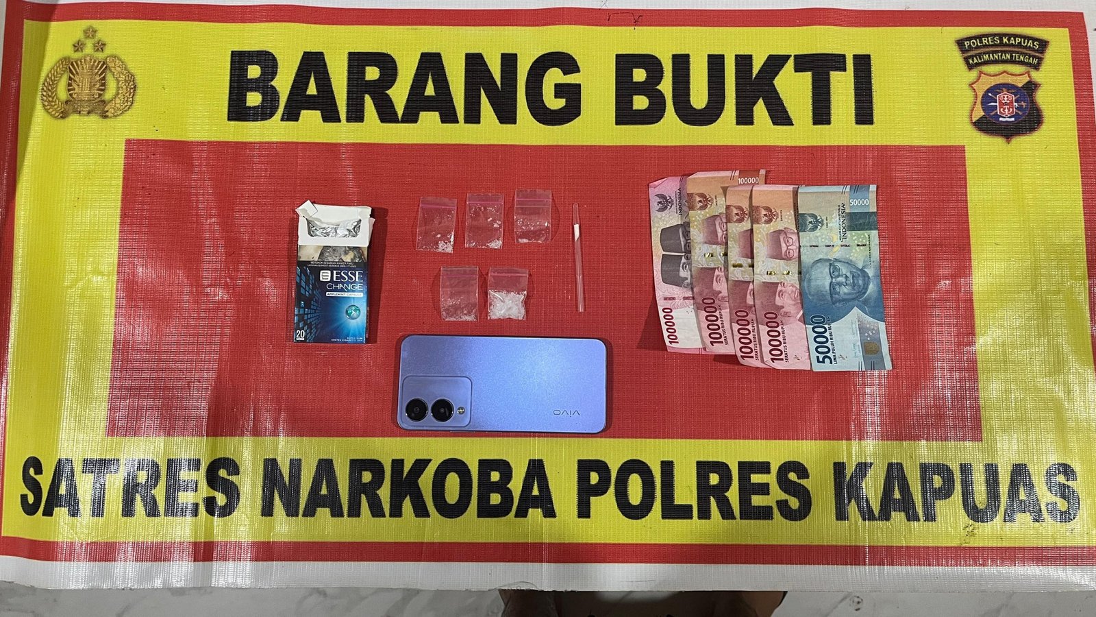 Diduga, Kurir Narkoba Kembali Terjaring Satresnakoba Polres Kapuas