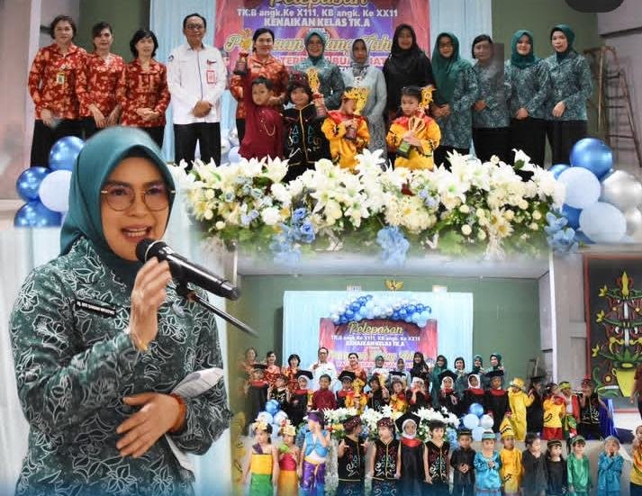 Ketua TP PKK Menghadiri Perpisahan TK/KB Buah Hati