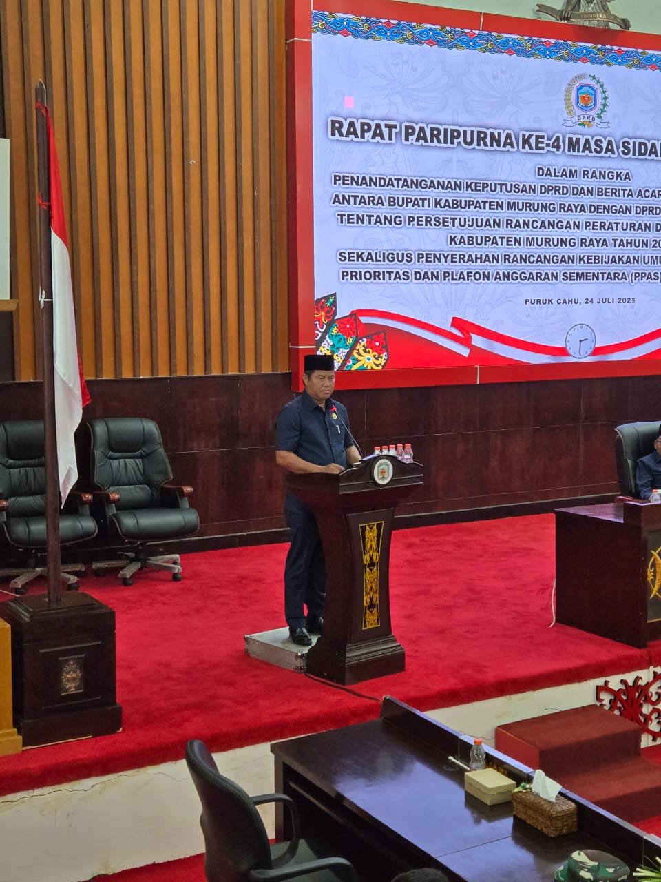 6 ( Enam ) Praksi DPRD Murung Raya Berikan Persetujuan RPJMD Murung Raya Tahun 2025 – 2029 …!!!