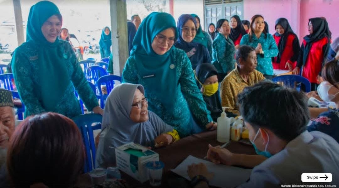 Kunker Ketua TP PKK Disambut Hangat di Kecamatan Basarang