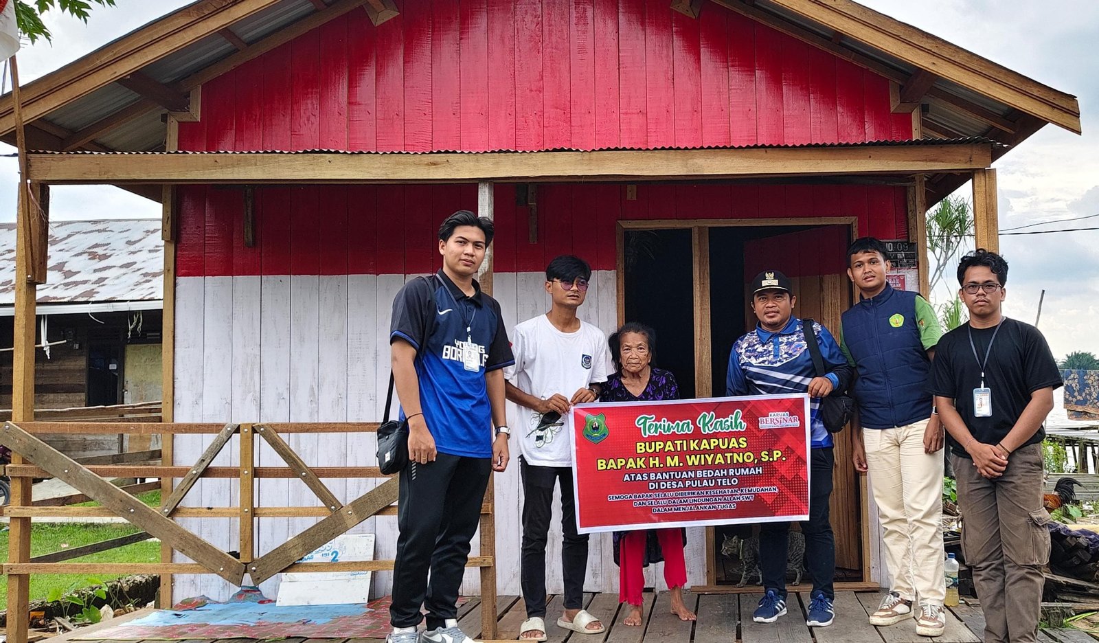 Desa Pulau Telo Terima Bantuan Sosial Bedah Rumah, Kades: Terimaksih Bapak Bupati