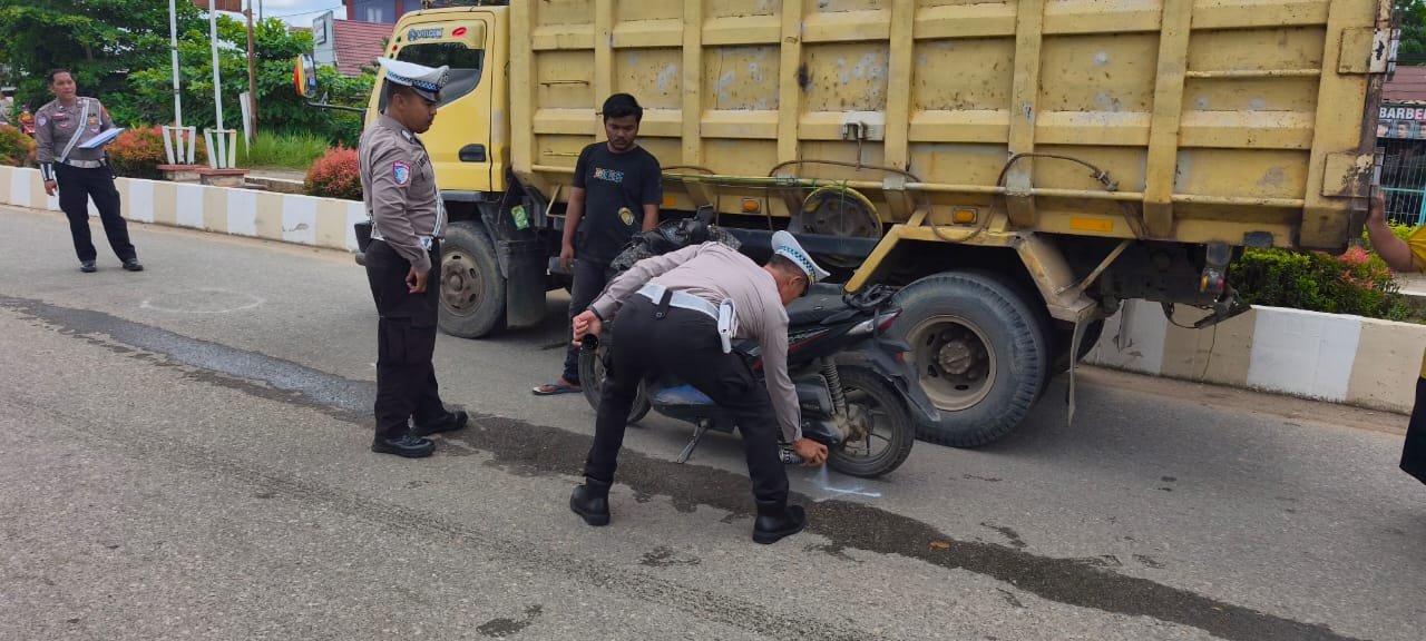 Terindikasi Antrian Armada Pelansir, Pemicu Lakalantas Maut di Depan SPBU Puruk Cahu..!!!