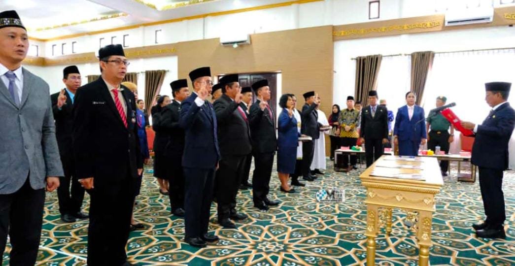 Reshuffle Perdana, Bupati Murung Raya Lantik Pejabat Baru