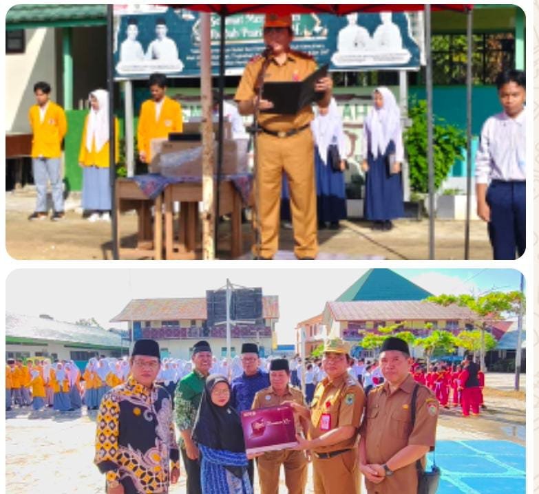 Kadisdik Kapuas Suwarno Muriyat Serahkan Bantuan dari Bupati