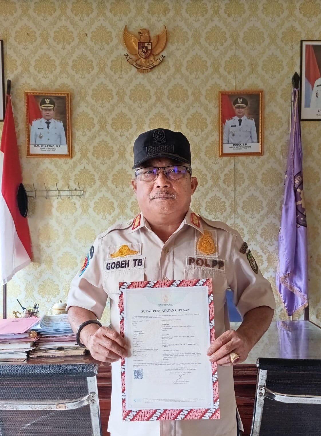SIP BEH Satpol PP Kapuas Resmi Tercatat di Kementerian Hukum RI