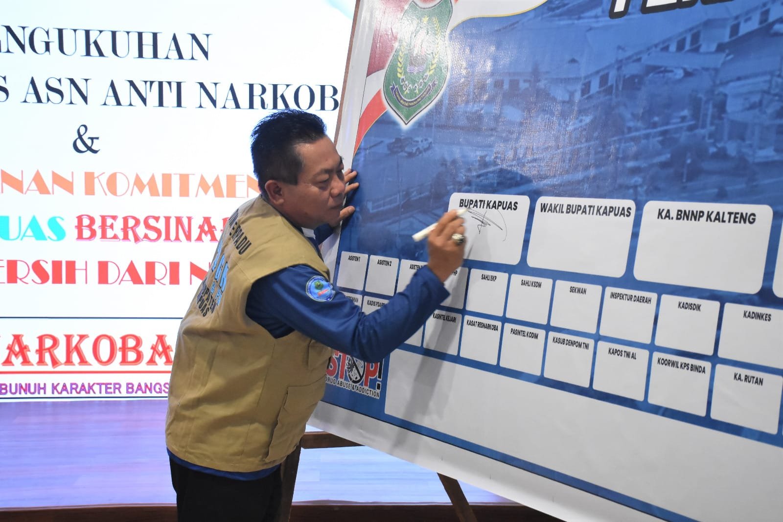 Bupati HM Wiyatno Ajak Seluruh Unsur Pemerintahan Perkuat Komitmen “Kapuas Bersinar dan Bersih dari Narkoba”