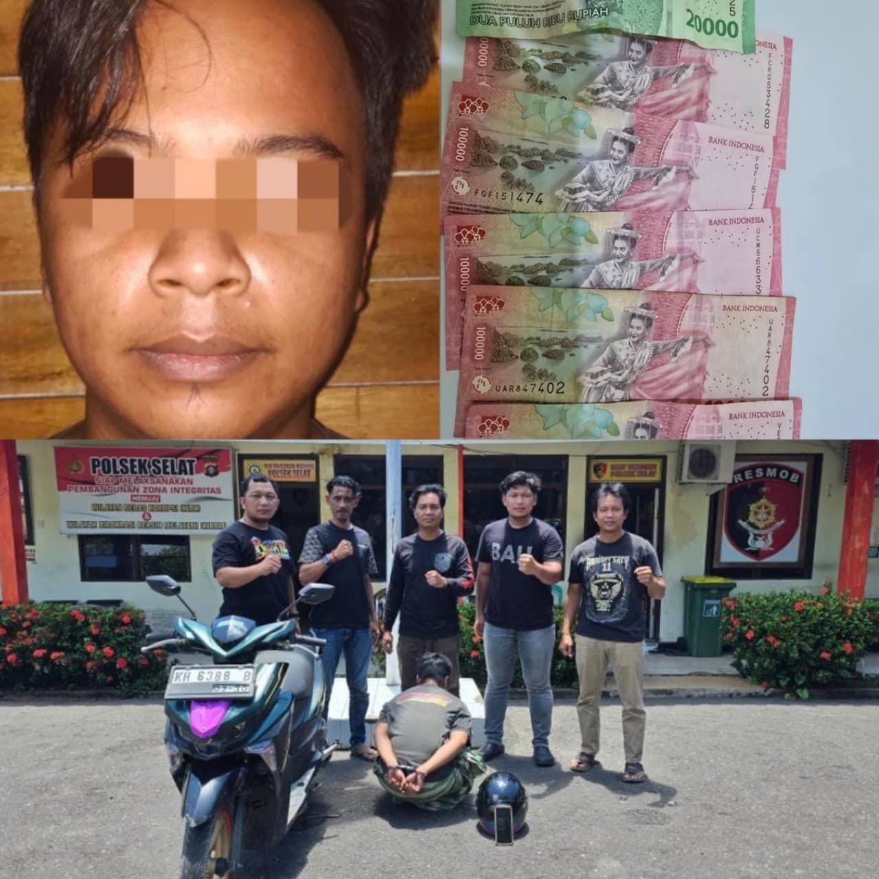 Gerak Cepat,Tim Macan Kapuas Reskrim Polsek Selat Bersama Reskrim Polres Kapuas Tangkap Pelaku Penipuan dan Penggelapan