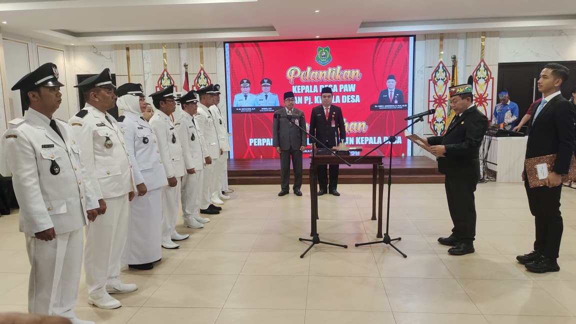 Bupati Kapuas Lantik Kepala Desa PAW dan Pj. Kepala Desa, Tekankan Tata Kelola Desa yang Baik