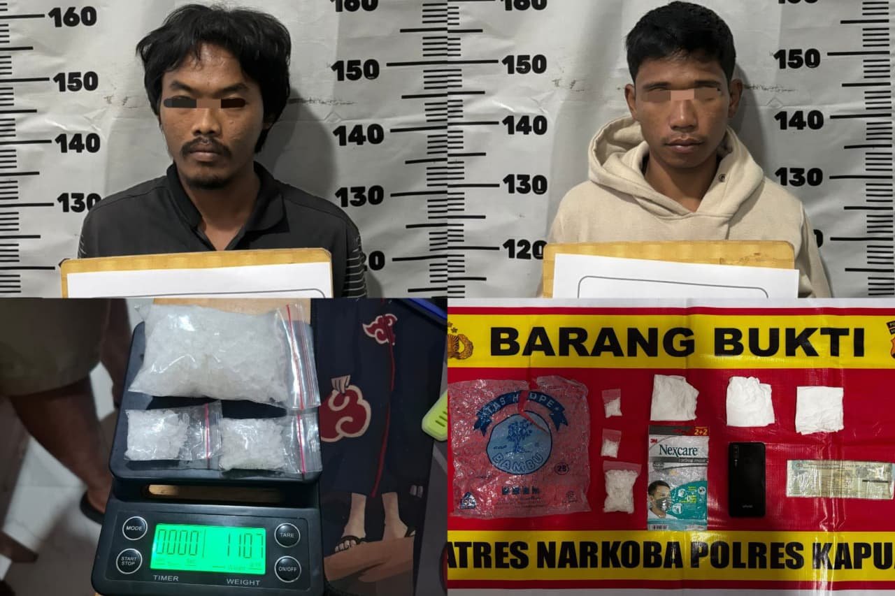 Satresnarkoba Polres Kapuas Tangkap Dua Pemuda Kedapatan Bawa Sabu