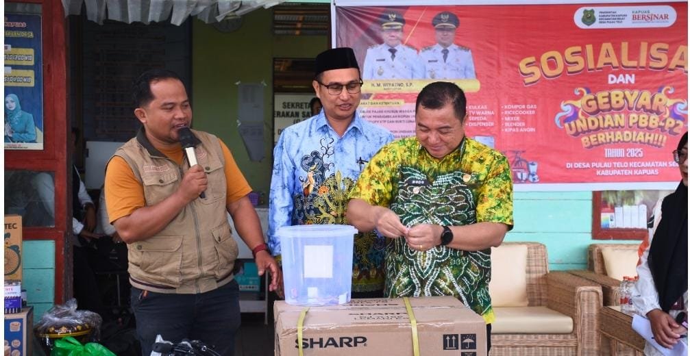 Desa Pulau Telo Jadi Percontohan, Wabup Kapuas Hadiri Sosialisasi PBB-P2 Berhadiah