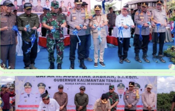 Gubernur Kalteng Resmikan infrastruktur 2 Unit Jembatan 1Unit Mako Airud di Kapuas