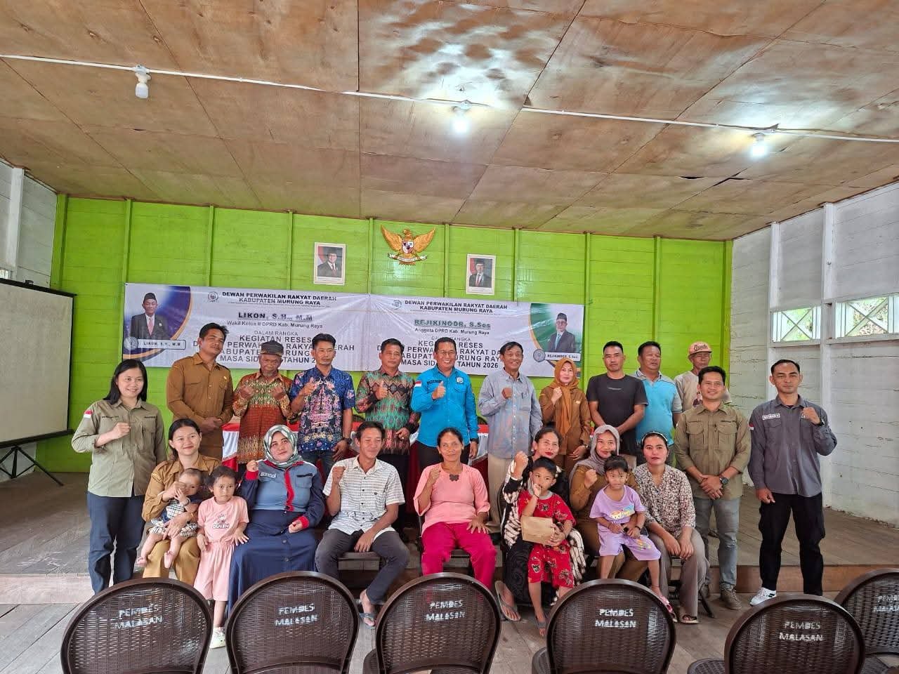 Reses Bersama Waket II dan Ketua Komisi I DPRD Murung Raya di Dapil I