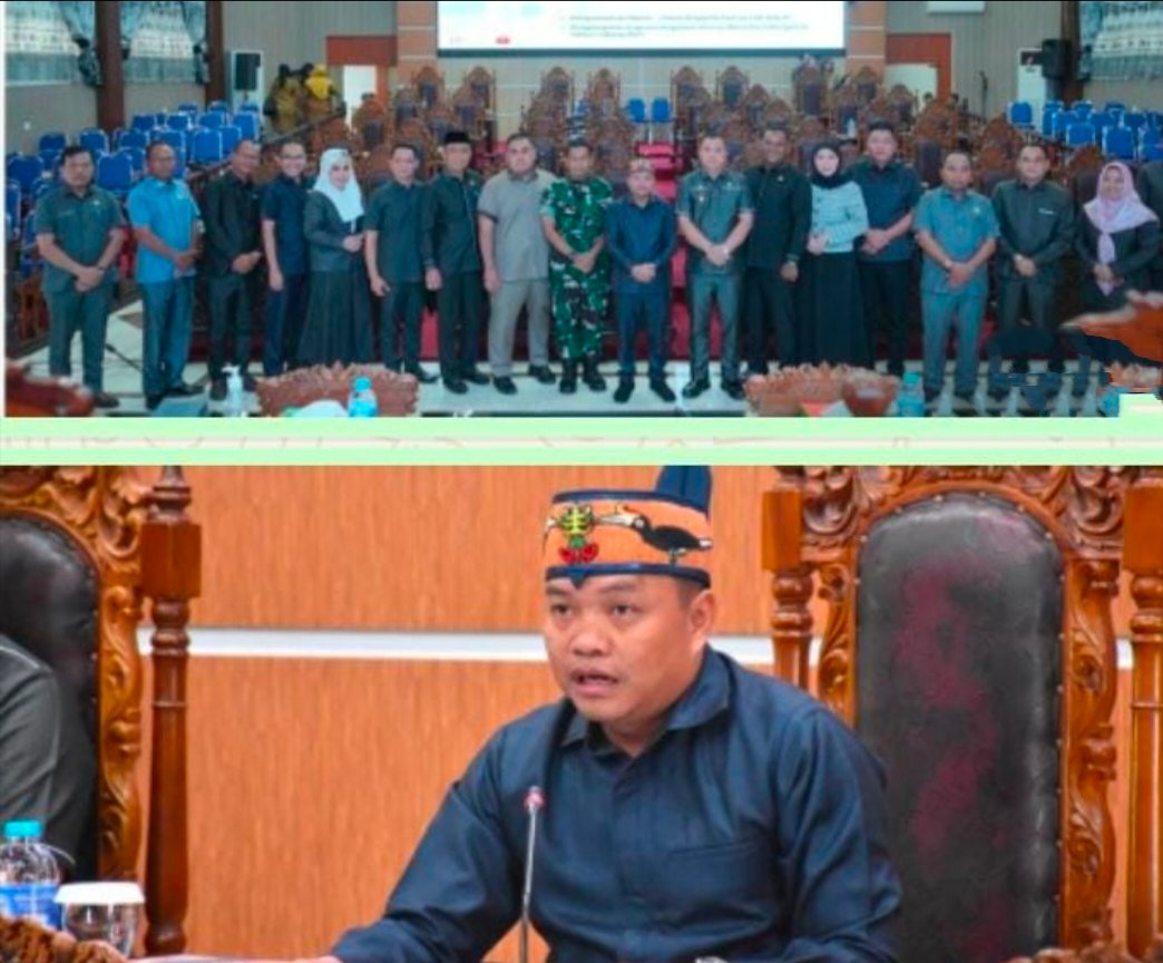 DPRD Menggelar Rapat Paripurna Ke 10 Masa Persidangan lll Dihadiri Wakil Bupati