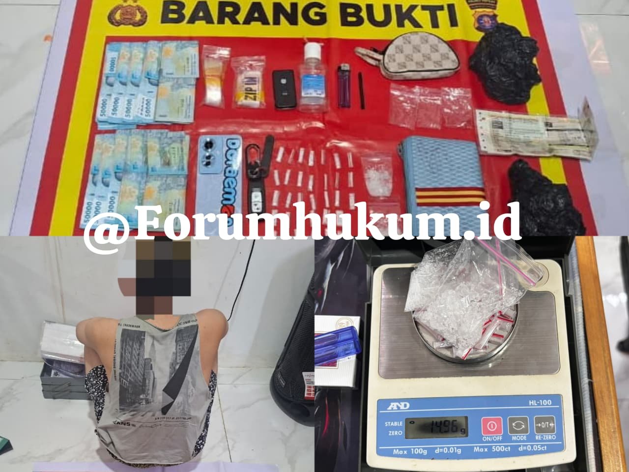 Satres Narkoba Polres Kapuas Ungkap Kasus Narkotika, Amankan 14,96 Gram Paket Sabu