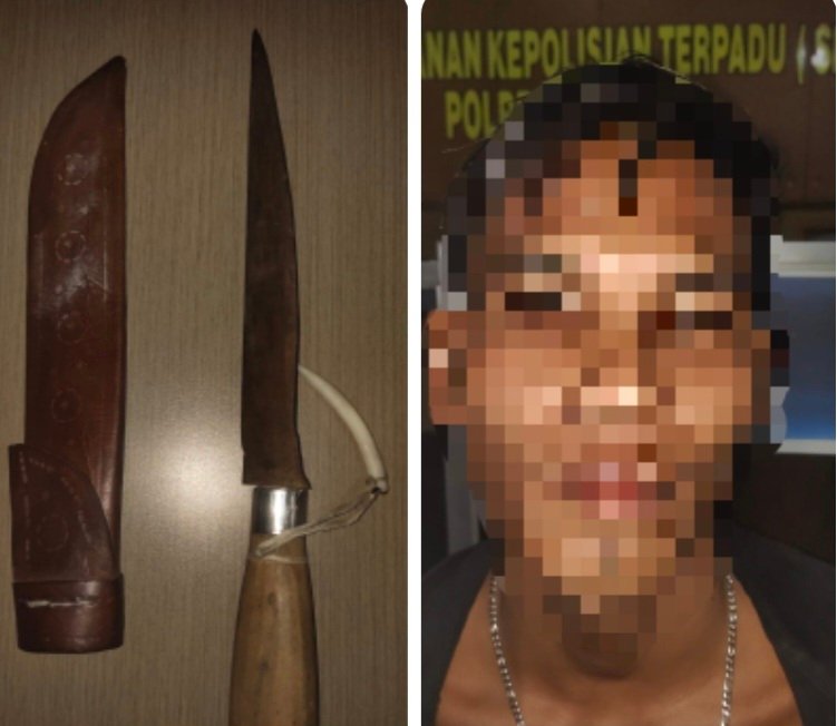 Seorang Pemuda Bawa Sajam Diamankan Tim Resmob Polres Kapuas