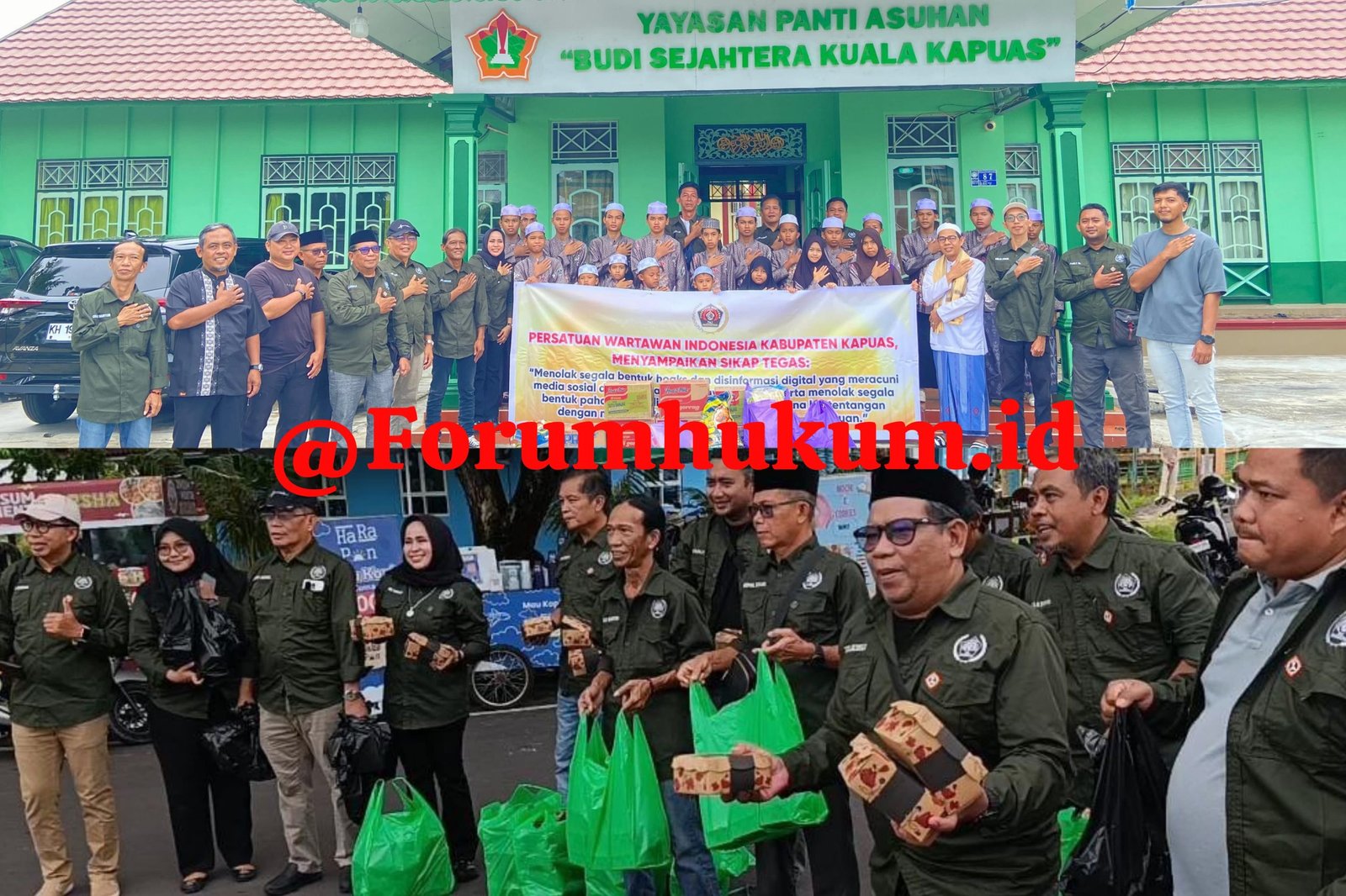 PWI Kapuas Ajak Jaga Kerukunan saat Kunjungi Panti Asuhan