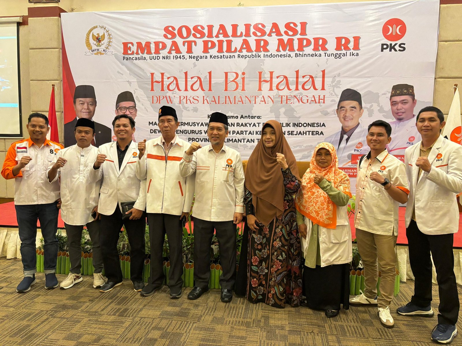 H. Barlin Hadiri Halal Bi Halal DPW PKS Kalimantan Tengah, dalam Rangka Sosialisasi 4 Pilar MPR RI
