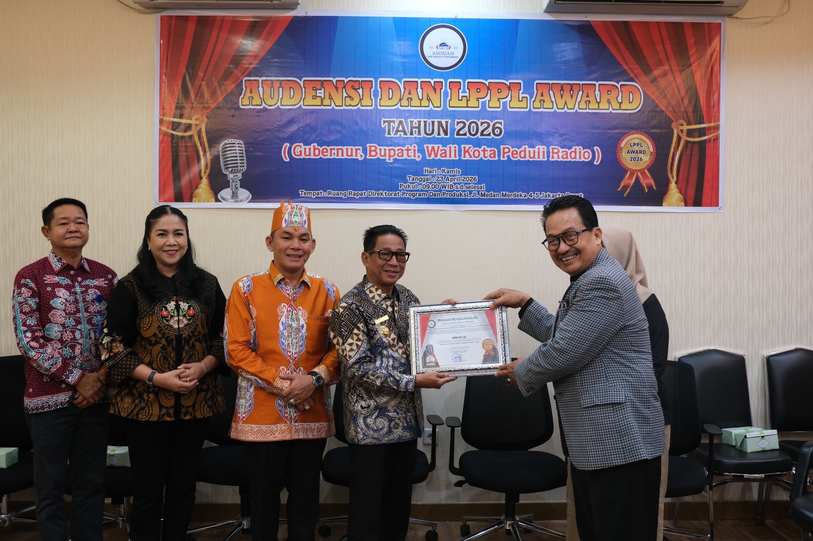 Heriyus: Anugerah Penghargaan “Bupati Peduli Radio Tahun 2026” Wujud Nyata Kepedulian Pemkab Murung Raya Pada Dunia Penyiaran Publik Di Daerah