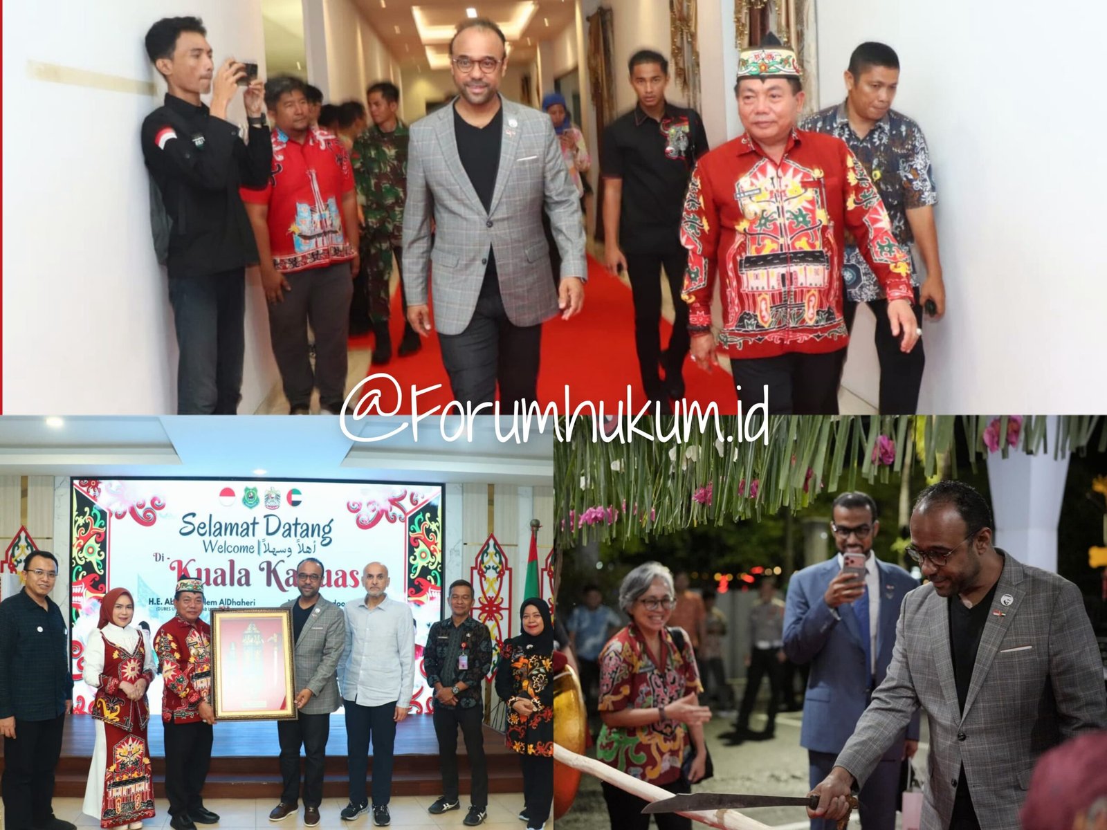 Bupati Kapuas Sambut Kedatangan President Noor Dubai Foundation dan Dubes UEA untuk Indonesia