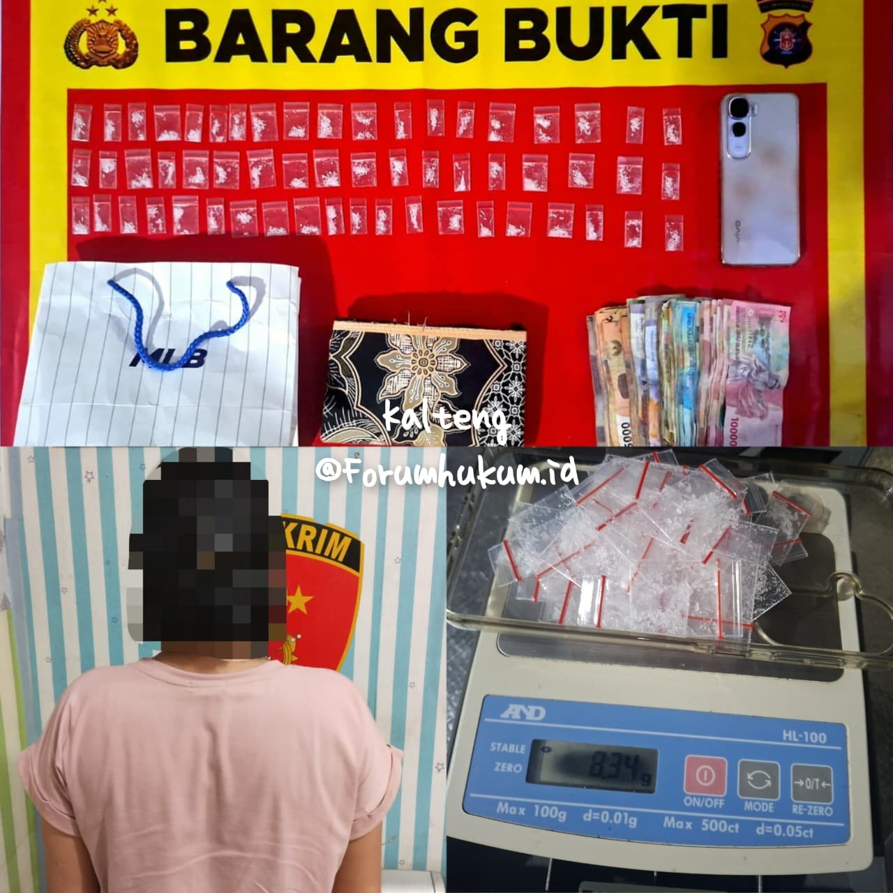 Ibu Rumah Tangga Ditangkap Kedapatan Simpan 57 Paket Narkotika Jenis Sabu