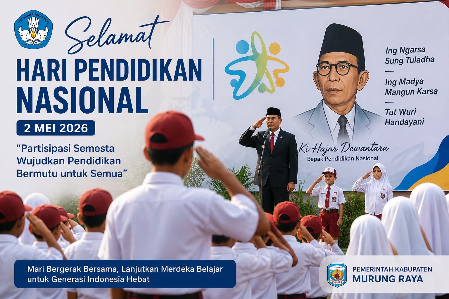 Bupati Heriyus: Dari Semangat Ki Hajar Dewantara, Murung Raya Bangun Masa Depan Lewat Pendidikan