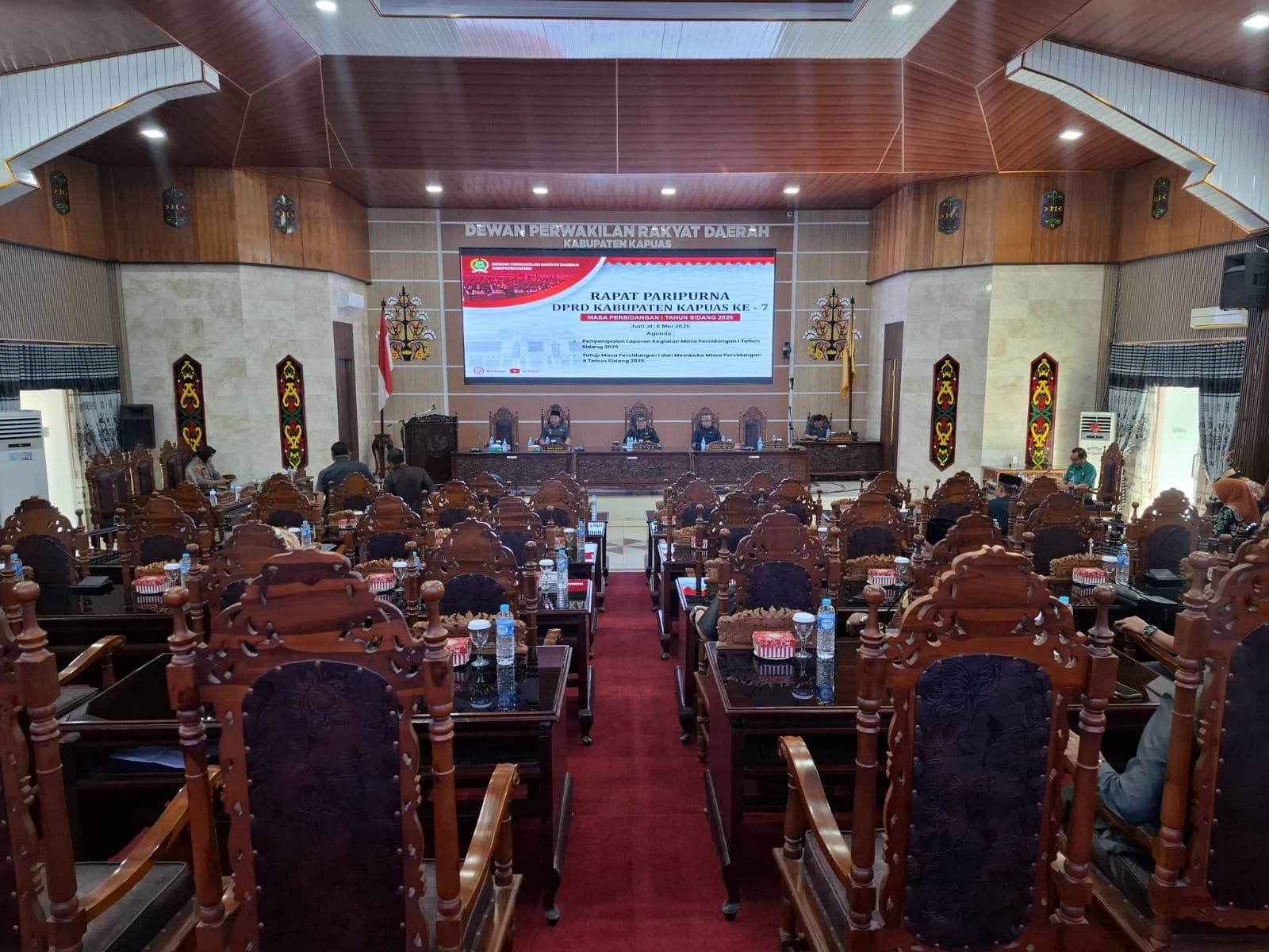 DPRD Kapuas Menggelar Rapat Paripurna Ke 7 Masa Sidang l, Wabup Apresiasi Kinerja Legislatif