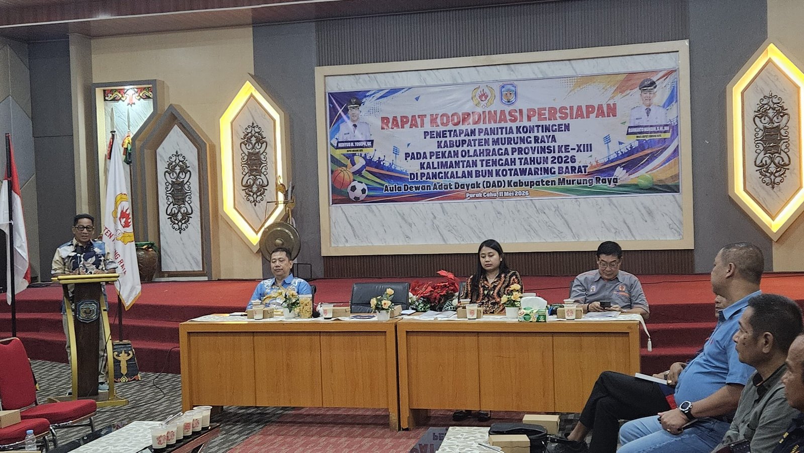 Bupati Murung Raya Tekankan Kesiapan Mental Atlet Hadapi Porprov Kalteng 2026