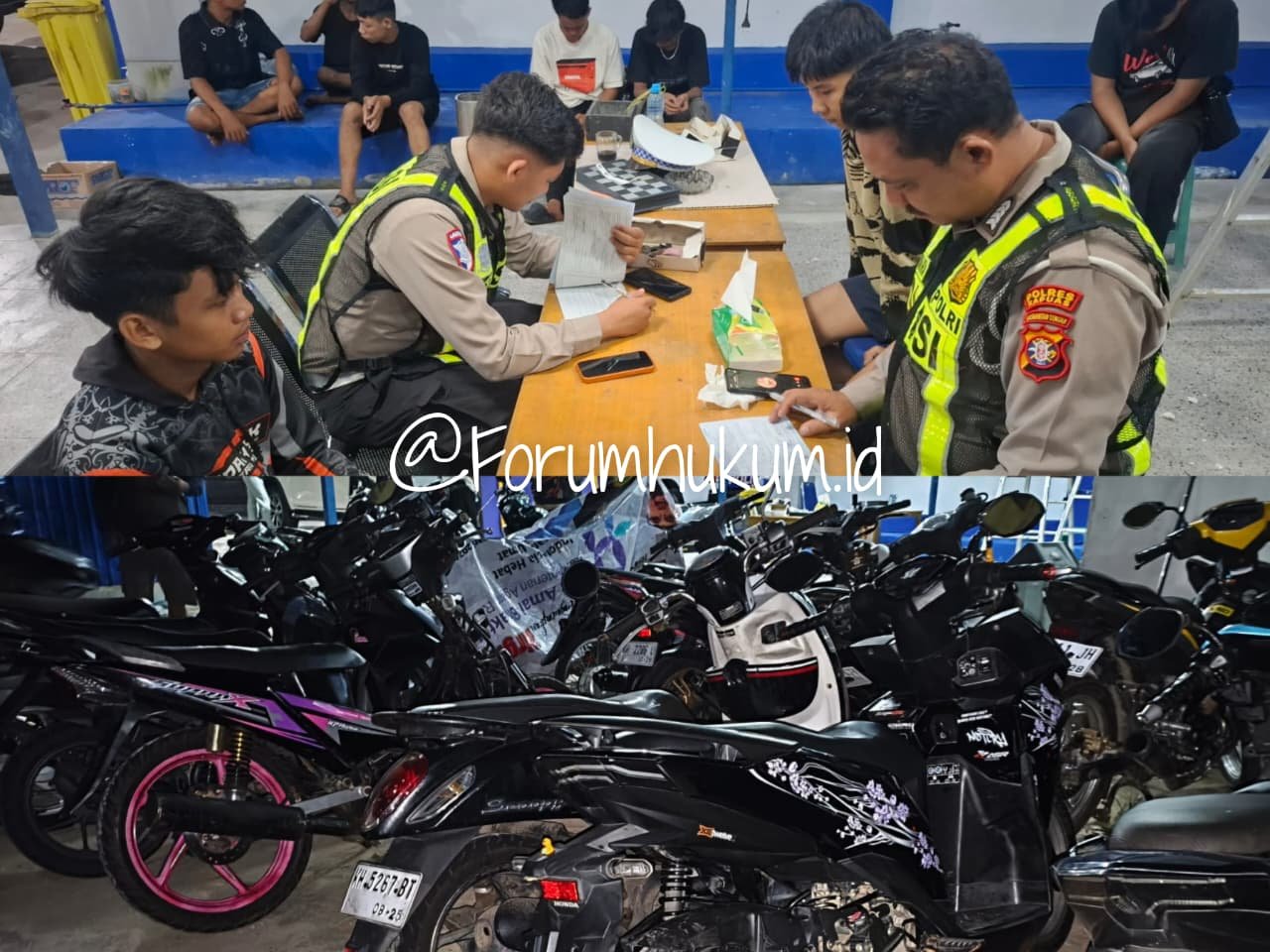 Balap Liar Kocar Kacir Dikejar Polisi 7 Pelanggar Diciduk