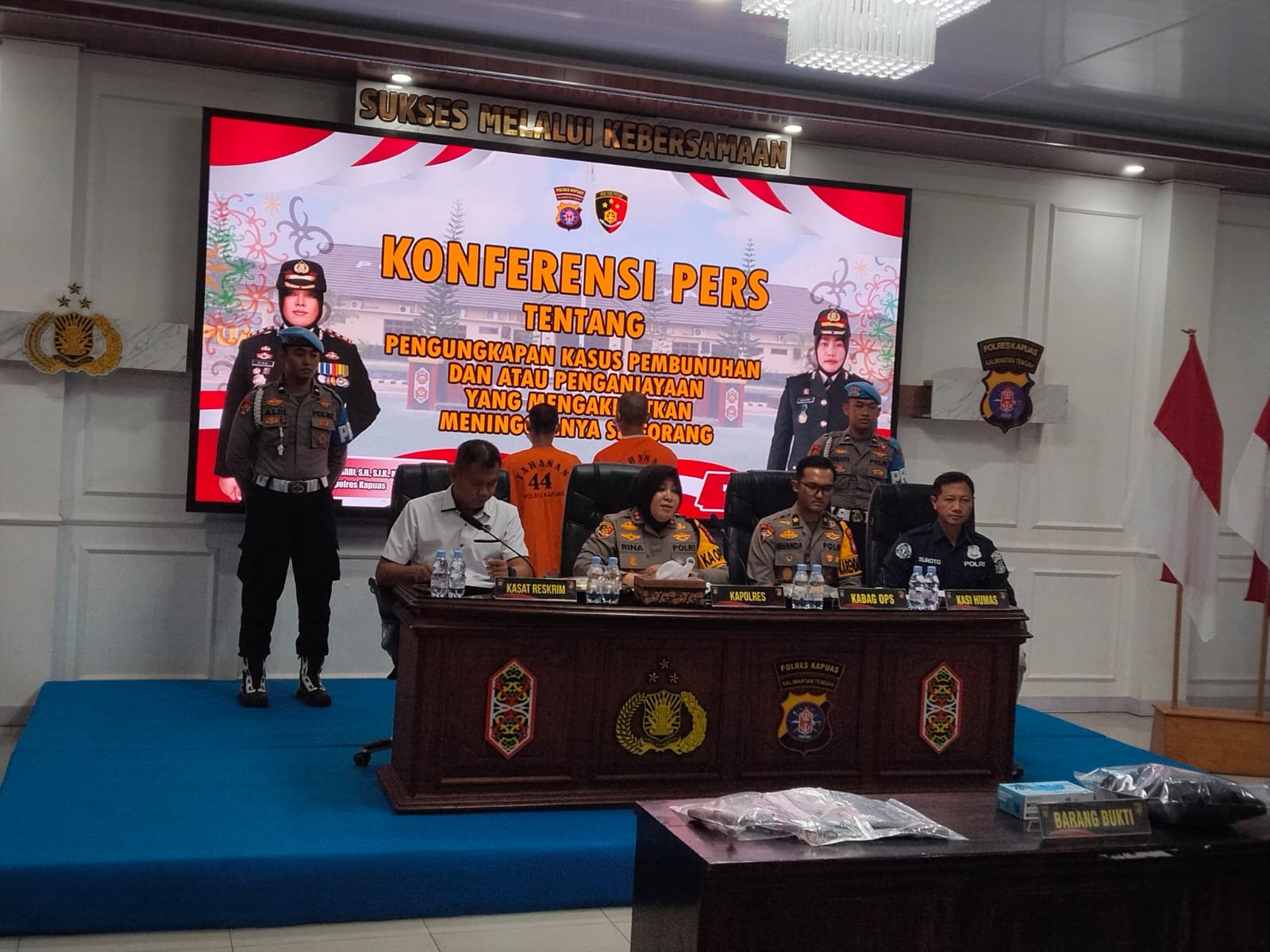 Polres Kapuas Ungkap Dua Kasus Pembunuhan, Termasuk Anak Kandung Bunuh Orang Tua