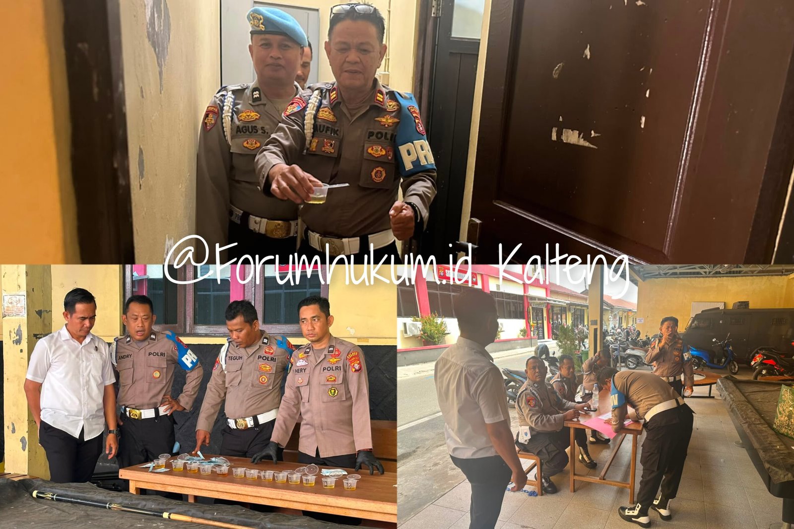 Cegah Penyalahgunaan Narkoba, Seluruh Personel Propam Polres Kapuas dan Kanit Provos Polsek Jalani Tes Urine