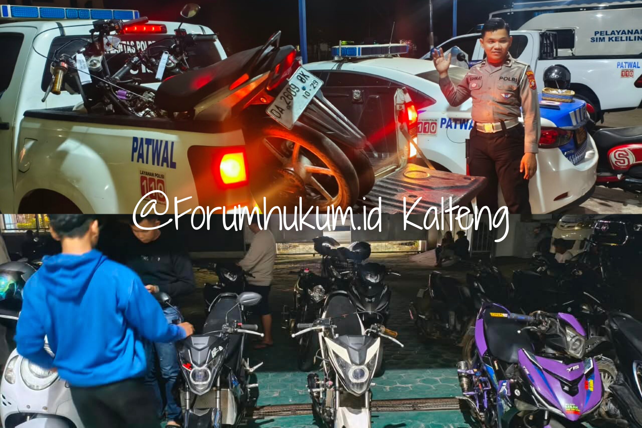 Balap Liar Diburu! Satlantas Polres Kapuas Tilang 19 Kendaraan, Knalpot Brong Jadi Sasaran