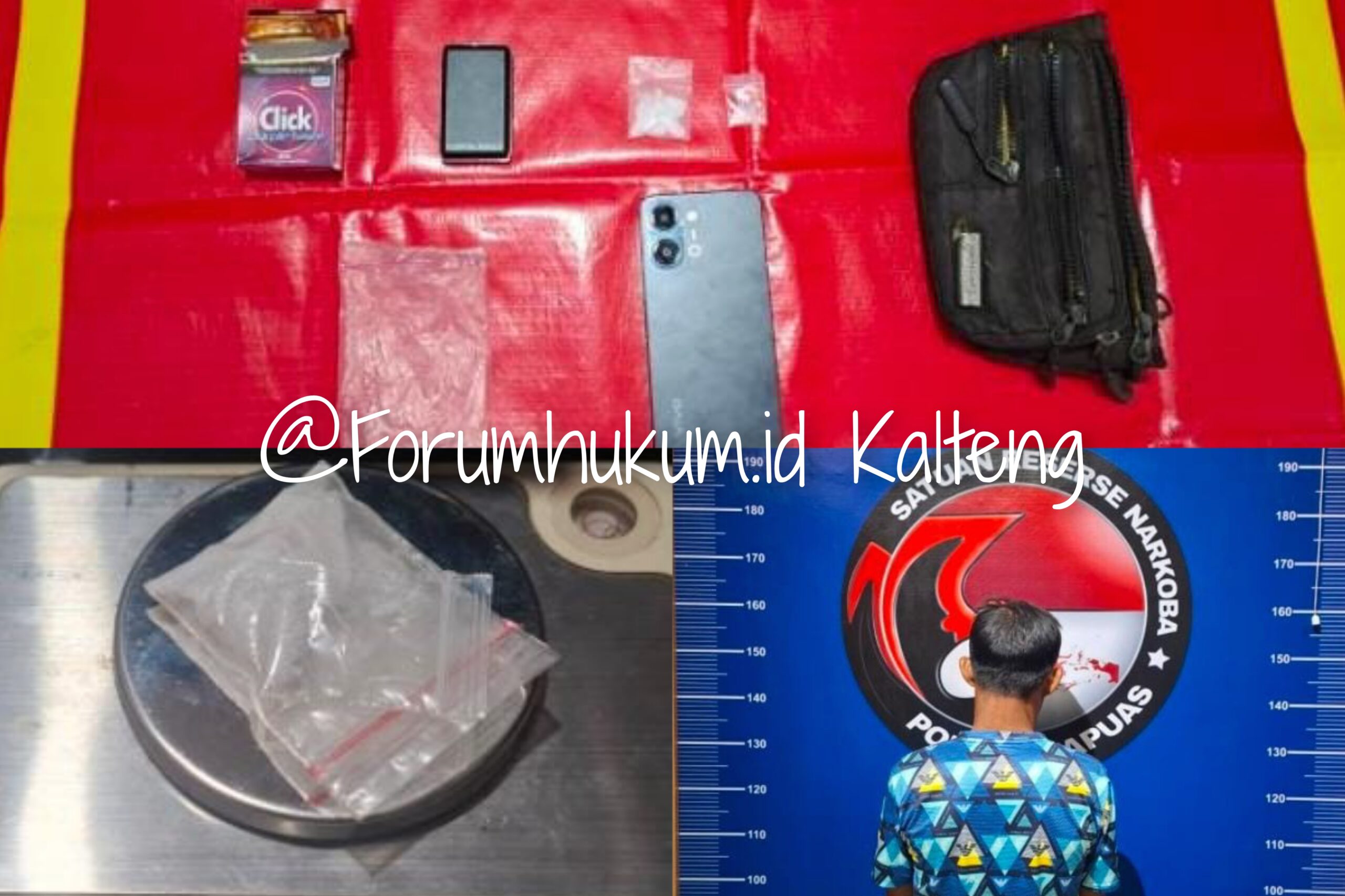 Polisi Bekuk Terduga Pengedar Sabu di Kebun Sawit Manusup, 3,47 Gram Kristal Diduga Sabu Disita
