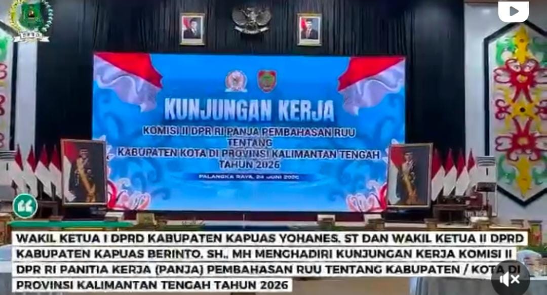 Kunker Panja Komisi ll DPR RI Ke Provinsi Kalteng Bahas Rancangan Regulasi Krusial Bagi Daerah