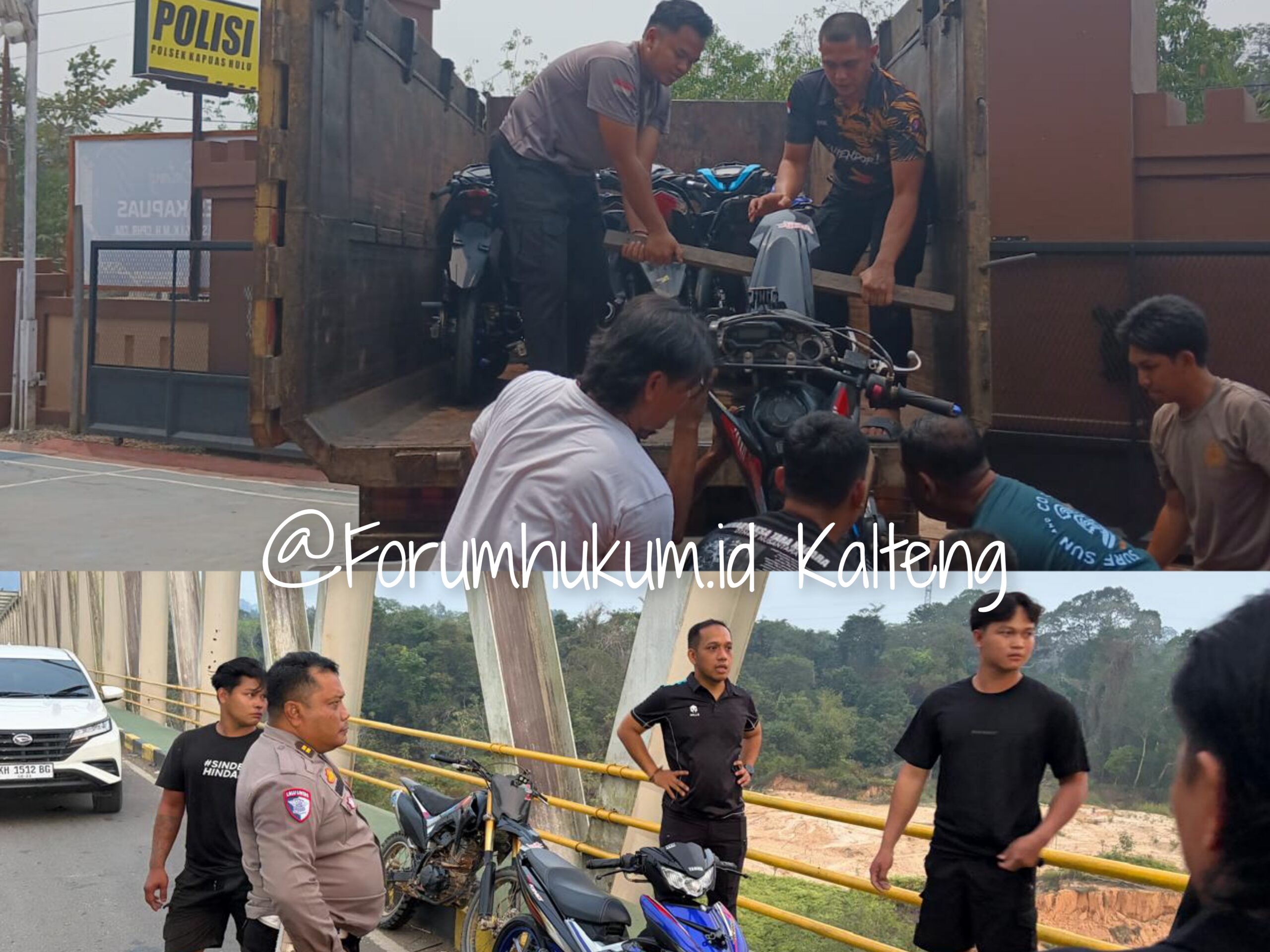 Satlantas Polres Kapuas Sikat Balap Liar dan Knalpot Brong, 14 Pelanggar Ditilang