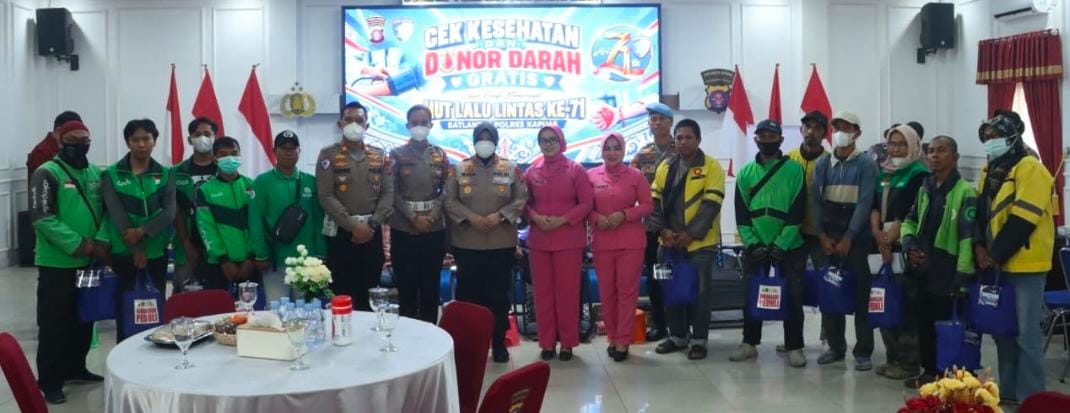 Sambut Hari Lalu Lintas Bhayangkara, Polres Kapuas Gelar Bakti Kesehatan untuk Masyarakat