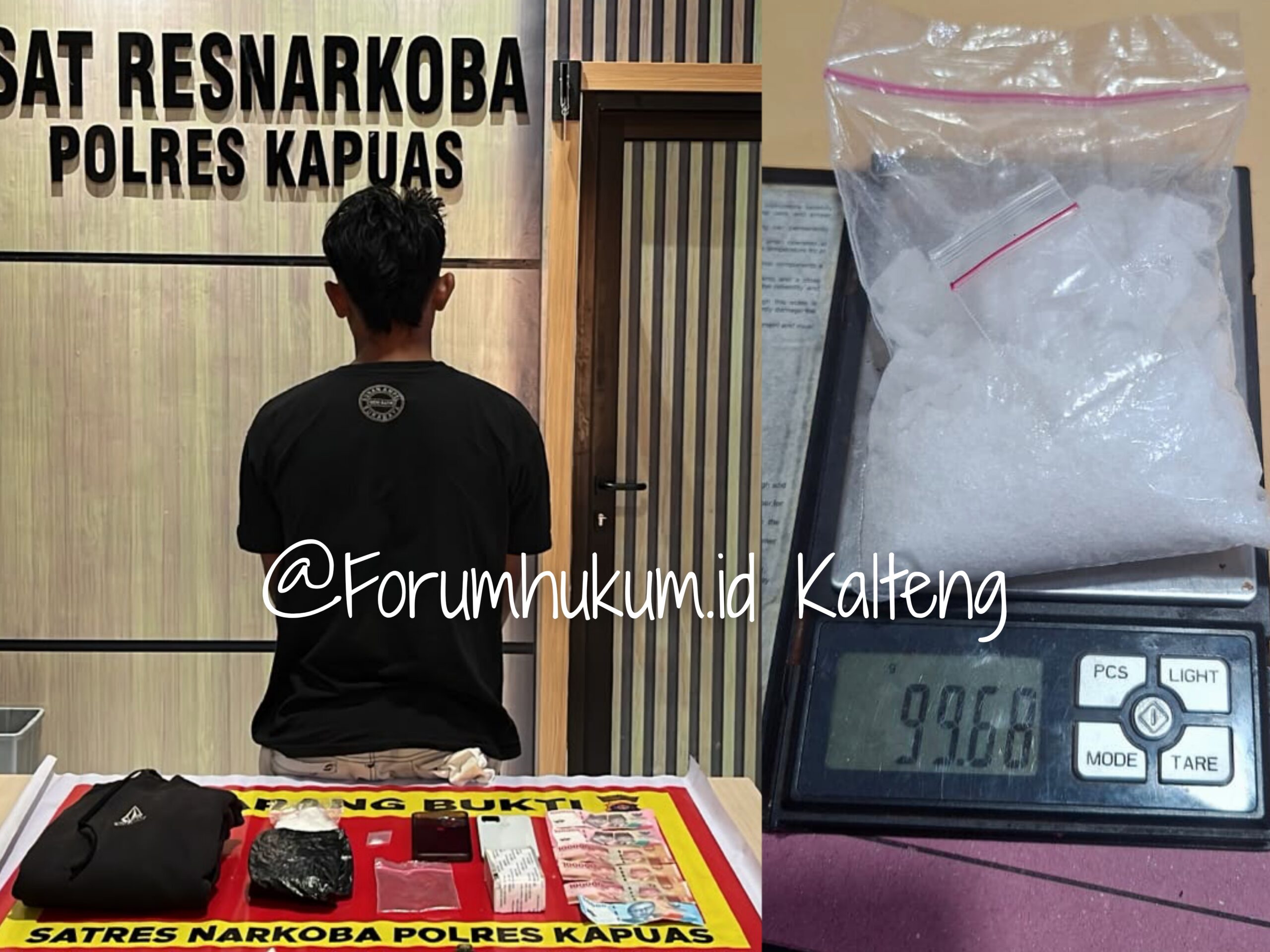 Hampir 100 Gram Sabu Disita dari Hotel Bayu, Polisi Amankan Seorang Pria di Kapuas