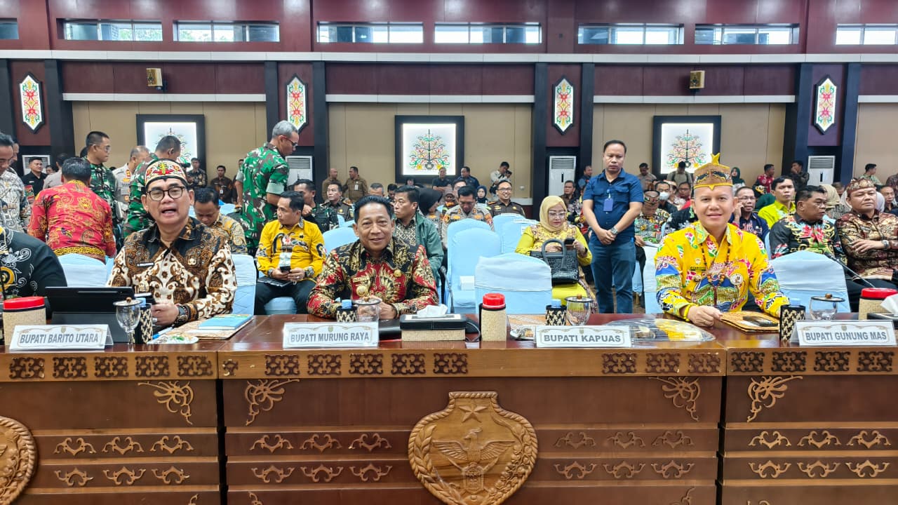 Rapat Evaluasi & Koordinasi Karhutla Kalteng, Bupati Heriyus Tegaskan Mura Perkuat Kesiapsiagaan