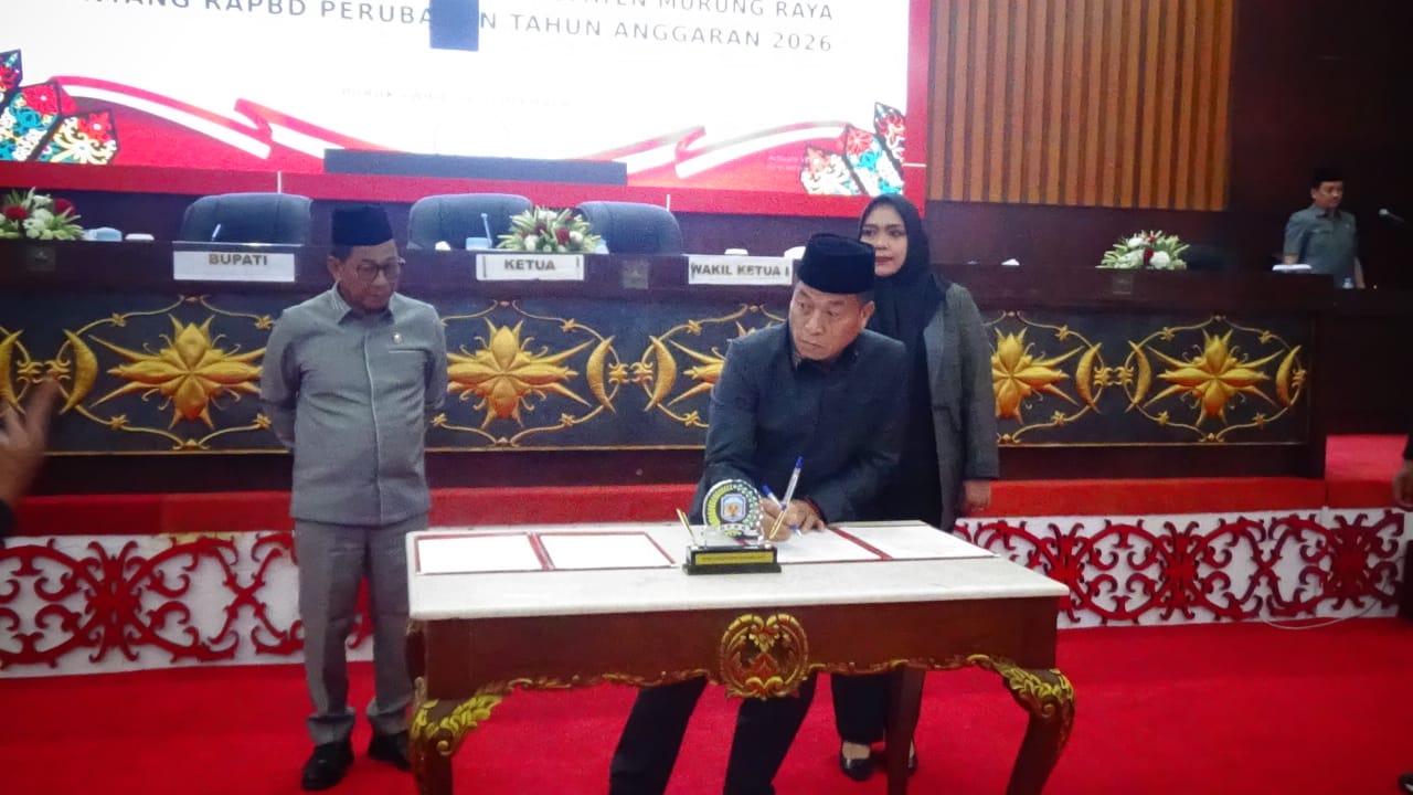 Pemkab dan DPRD Mura Sepakati Nota Perubahan KUA-PPAS 2026