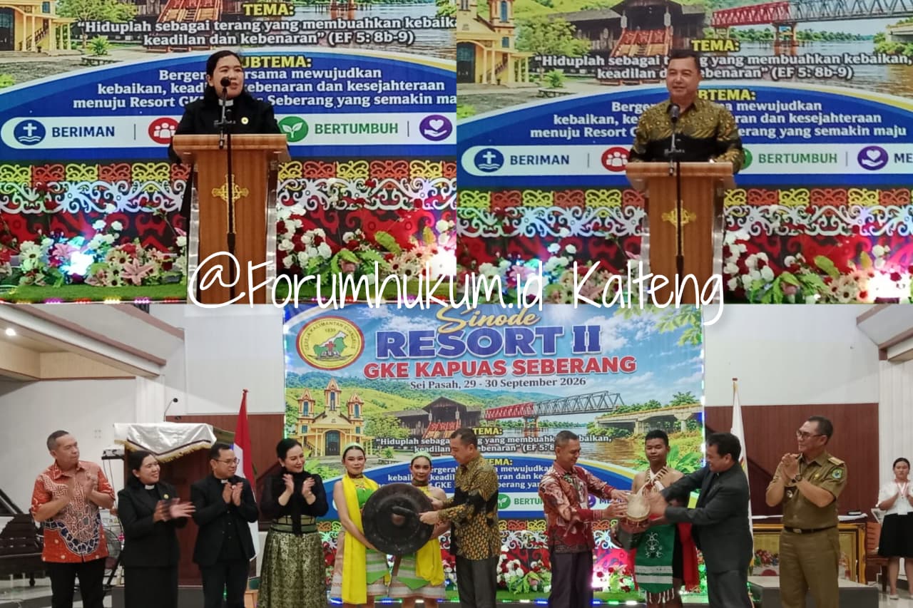 Wabup Dodo SP Buka Sinode Resort II GKE Kapuas Seberang, Dorong Sinergi Gereja dan Pemerintah