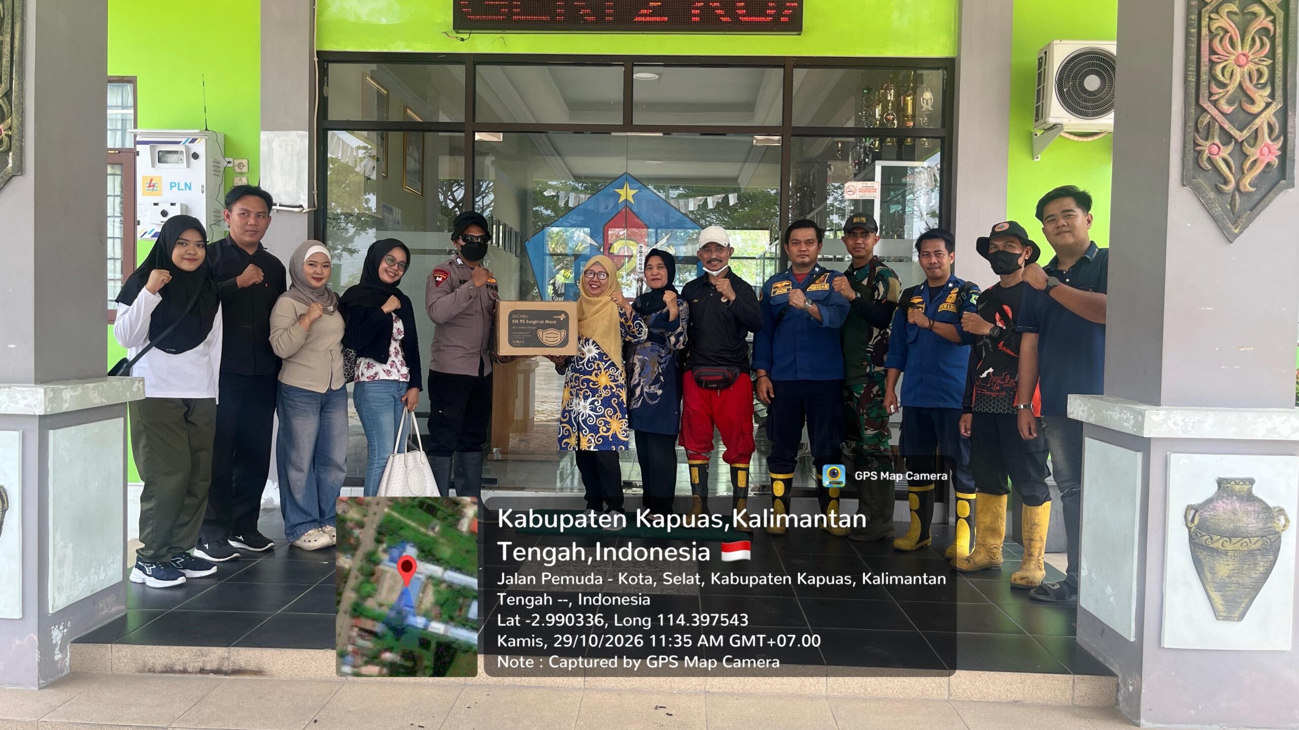 BPBD Kabupaten Kapuas Laksanakan Patroli Karhutla dan Pembagian Masker di SMKN-3 dan SMAN-2