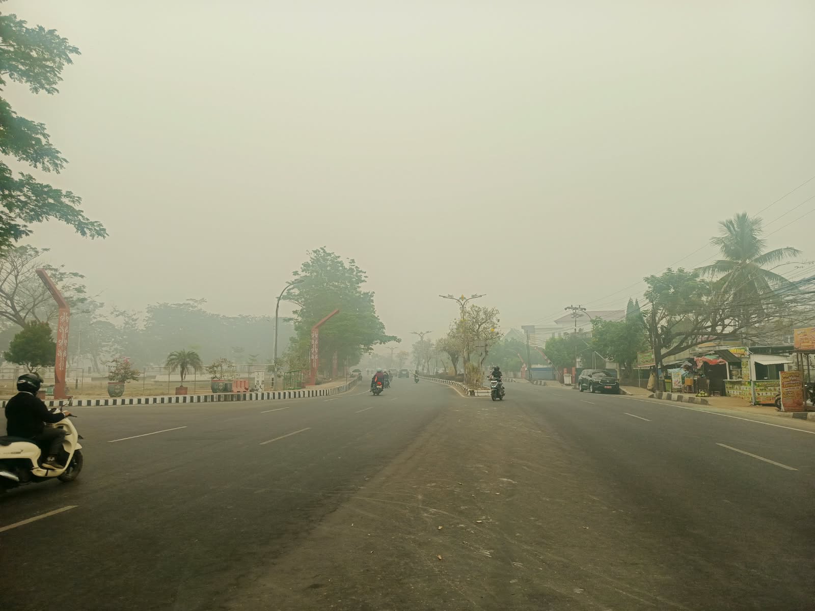Kabut Asap Makin Pekat di Kuala Kapuas, Napas Terganggu dan Aktivitas Warga Terhambat